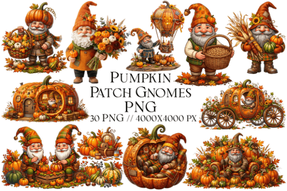 Download Pumpkin Patch Gnomes PNG - Premium Resources
